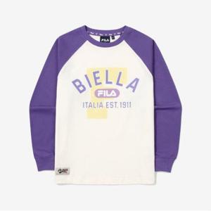 [휠라키즈] 배색 라글란 티셔츠 (FK2RLG3401X_DVI)