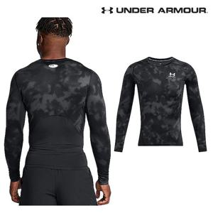 남성 컴프레션 베이스레이어 UA  HeatGear  프린트 긴팔 1387386-001