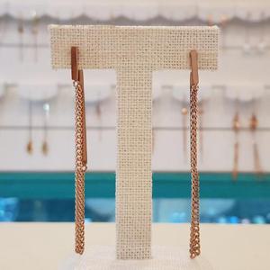 볼라레 세이브존01 써지컬스틸 사각 로즈골드귀걸이 SSE546