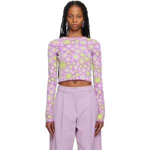 25 FW 스포트막스 여성 퍼플 피오리토 티셔츠 231301F111003