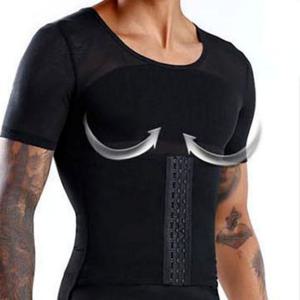 남성 뱃살 똥배 압박 보정 라인 정리 코르셋 반팔티