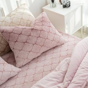 [샤이닝홈 서온]벨벳브리즈 극세사 차렵이불 베개세트 S