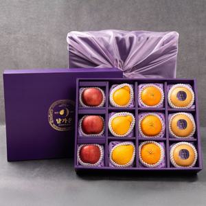 [지정일배송/보자기무료포장][달가온 프리미엄 3호] 과일선물세트(배3/사과3/한라봉3/레드향3)