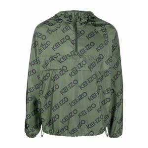 [KENZO] 라프리마 남성 캐주얼 자켓 올 오버 로고 아노락 FC65BL0539L051 그린 /8