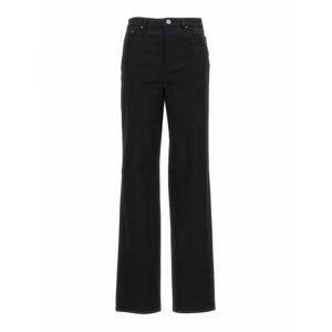 [ROTATE] 라프리마 여성 스트레이트 레그 진 트윌 하이 라이즈 1005331001000 블랙 /8