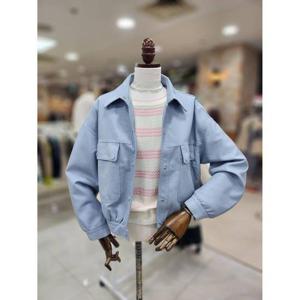 스테파니 세이브존08 포켓 카라 가죽 자 N25NJ5106