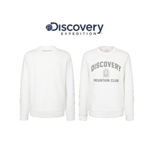 [디스커버리] 2025 S S 봄 DXMT23051WHS 남여공용 앞판 빅아치로고 그래픽 맨투맨