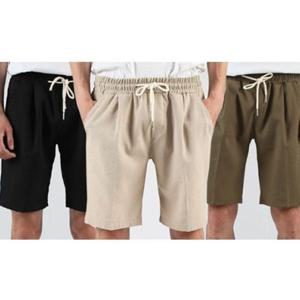 SH027 남자바지 린넨바지 5부바지 빅사이즈 여름바