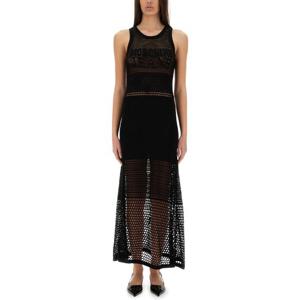 모스키노 메쉬 로고 오픈 백 니트 원피스 04813701 0555