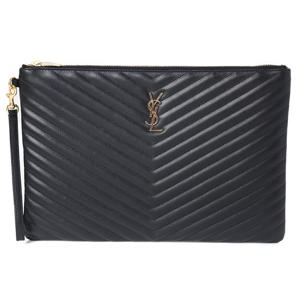 생로랑  클러치 440222 CWU01 1000 마틀라세 모노그램 다큐먼트