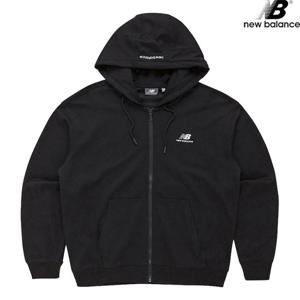 뉴발란스 NBMDD21013-BK 에센셜 싱글메쉬 후드집업 남녀공용 후드티