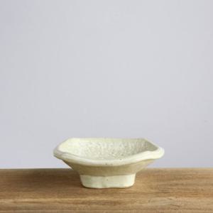 이천도자기 판주물럭 굽사각찬기 2호 14cm 주물럭토기 이천도자기 반찬그릇 한식기 찬기 접시 반찬그릇 도