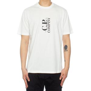 CP컴퍼니 25SS 버티칼 로고 티셔츠 18CMTS138A 005100W 103