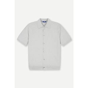 [YEZAC] 예작 세련된 가디건 카라 니트 (YJEMCD456 GY)