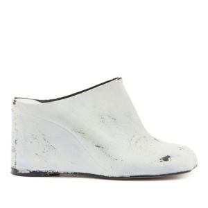 MM6메종마르지엘라 디스트레스 오픈 토 웨지 샌들 S66WX0066 P8