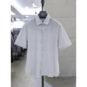 바쏘옴므 세이브존03 바쏘옴므 25 그레이 시어서커 스판 반팔 남방 BSAGZ2TT24AGRA