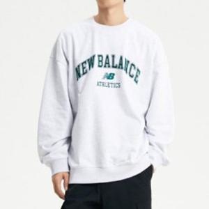 뉴발란스 공용 아치형 그래픽 세미오버핏 맨투맨 NBNCD33823-16