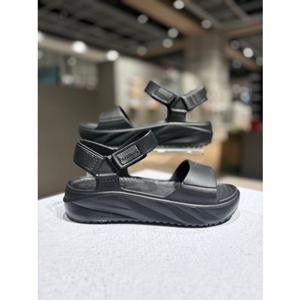 베어파우 DIANA 여성 경량 샌들 키높이 벨크로 스트랩 블랙 K2824001RB-W