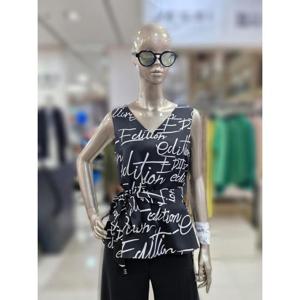 제시뉴욕 세이브존04 타이 로고 민소매 블라우스 DE3WP1570WP00