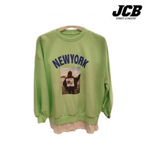 [JCB]프린트 레이어드 맨투맨(JBK8P149G_SQ)