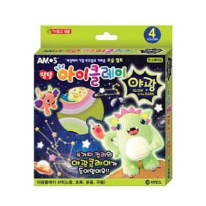 아트박스/오피스큐 아모스 탱탱아이클레이 야광 4본 18gx4p 야광
