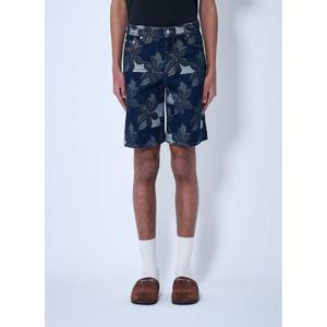 25 FW 구찌 남성 데님 자카드 쇼츠  guc0160002blu