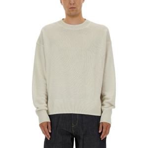 스튜디오니콜슨 화이트 페이퍼 크루넥 스웨터 KAMISNM1195 ICE