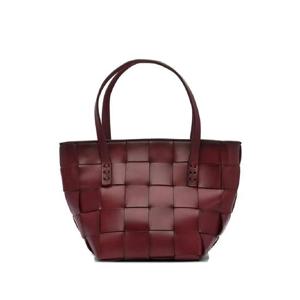 25 FW 드래곤디퓨전 재팬 우븐 레더 미니 토트 백 8105BORDO TP440745297