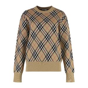 버버리 체크 모티브 크루넥 풀오버 스웨터 8110514168187 C1309