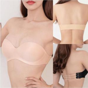 오프숄더브라 누드브라 반컵 뽕브라 끈없는브라 웨딩