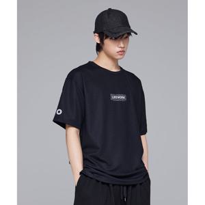 [라이프워크] 웨이브로고 나일론스판 반팔 티셔츠_LW252TS645