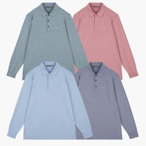 [크로커다일남성]잔스트라이프 카라 티셔츠 CDAAATP1704_JJ