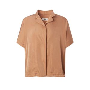 닥스 여성 25SS 실크코랄 히든버튼 반소매 셔츠 DLSH5B509C3