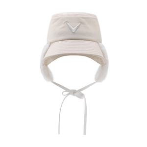 M 캘러웨이골프모자 PQC CWAC24W803_LE 여성 패딩 이어워머 버킷햇