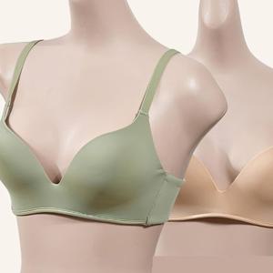클레오 누디 노와이어 A컵 베이직 브라 볼륨 여자