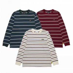 [건대 스타시티점] 내셔널지오그래픽키즈 (K253UTS020) 남 여아 공용 스트라이프 싱글 티셔츠 긴팔