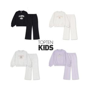 [탑텐키즈]MKE4IP2501  여아 플리스 레터링 셋업