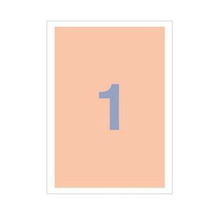 세모네모 칼라 전산라벨지 분홍 C-3001-4 100매 A4