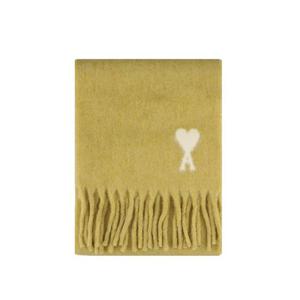 25FW 아미 USF673 AW0004 399 알파카 오프 화이트 드 꾀흐 스카프 머스타드