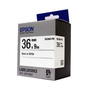 엡손 라벨테이프 SS36K-PX 흰색 라벨지/36mmx9M 검정글씨 (1개) 부품 소모품 자재 파츠
