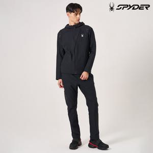 [스파이더] 남성 기모 우븐 테리 슬림핏 팬츠 SPKWCNFP206MBLK