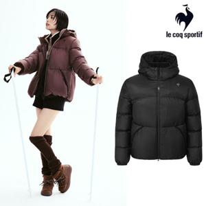 [르꼬끄] 남녀공용 르에어로 퍼텍스 구스 숏 다운자켓 QQ423EDJN4_BLK