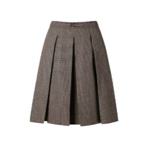 듀엘 인버티드 플리츠 롱스커트 L244PSD036