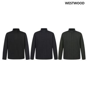 [웨스트우드] 남성 트위스트 누비지 집업 티셔츠 (3컬러) WP4MCTS327