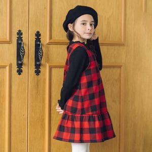 [셀덴]융기모 체크 원피스_EDOM23N02