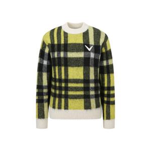 캘러웨이골프긴팔티 PQC CWSO23W602_YE 여성 방풍 체크라운드니트