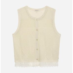 [써스데이아일랜드]레이스 패치 베스트 T256MVT135W