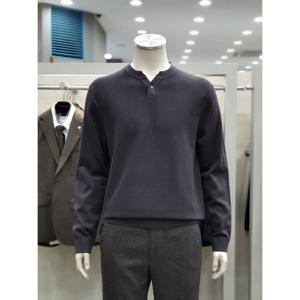 [파렌하이트]면사 스판 헨리넥 니트 FJIBH3101 GYC_DJ