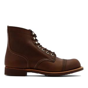레드윙 라운드 토 레이스업 가죽 앵클 부츠 08111D BROWN