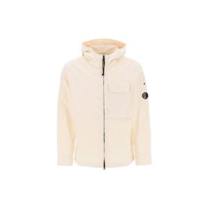 24SS CP컴퍼니 남성 렌즈 디테일 오토만 후드 자켓(크림) 16CMSH156A 006406O 402